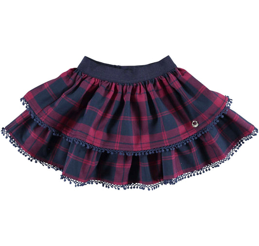 Purple and Navy Tartan Skirt