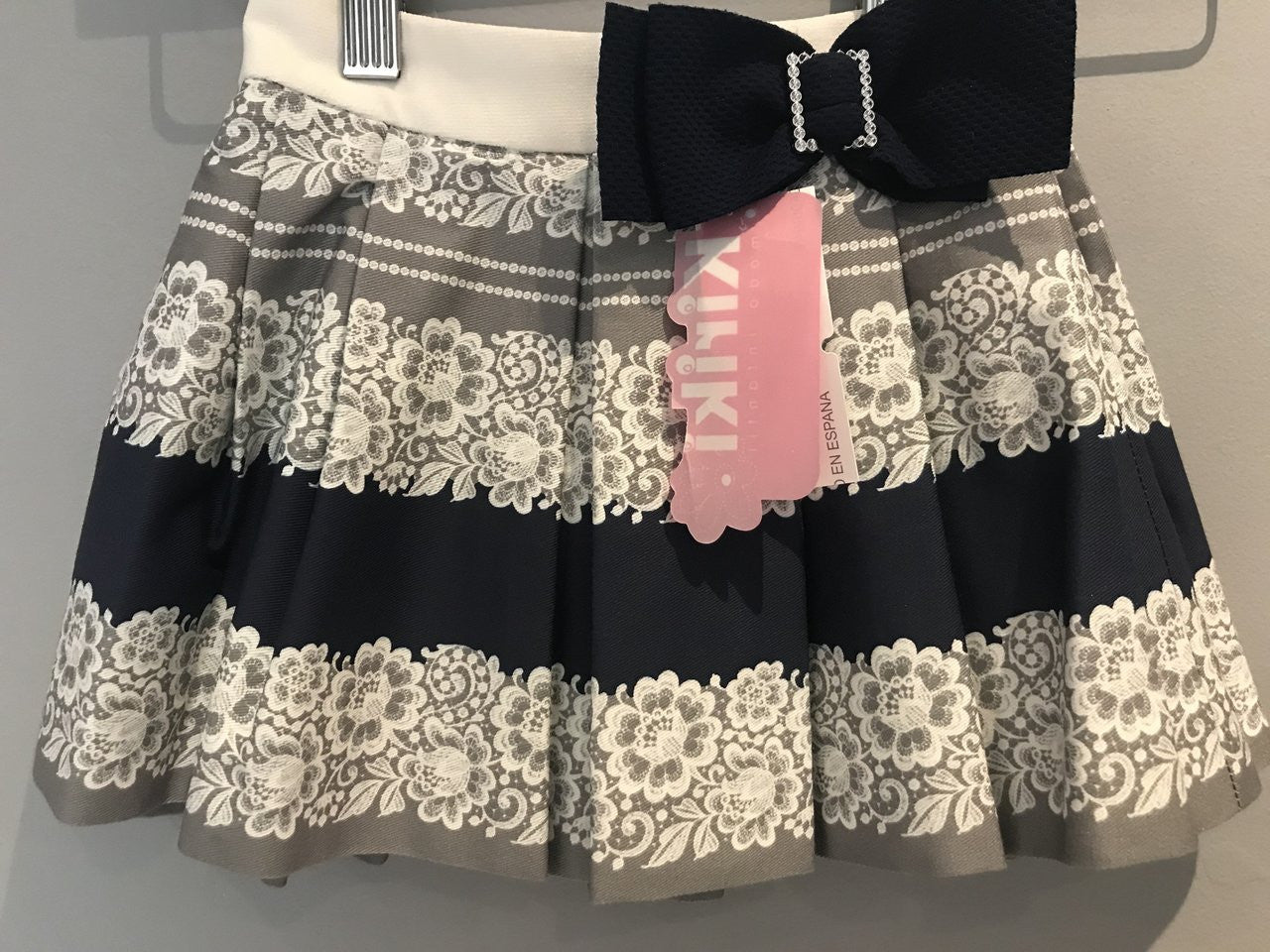 Navy Skirt Set