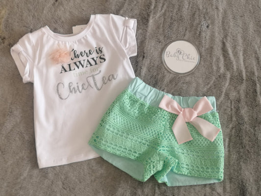 Green Short Set