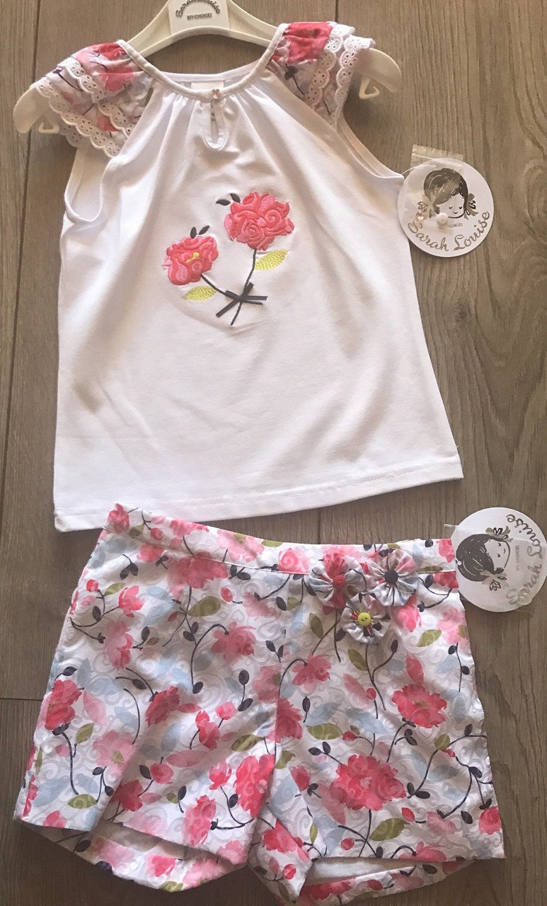 Floral Short and tshirt set