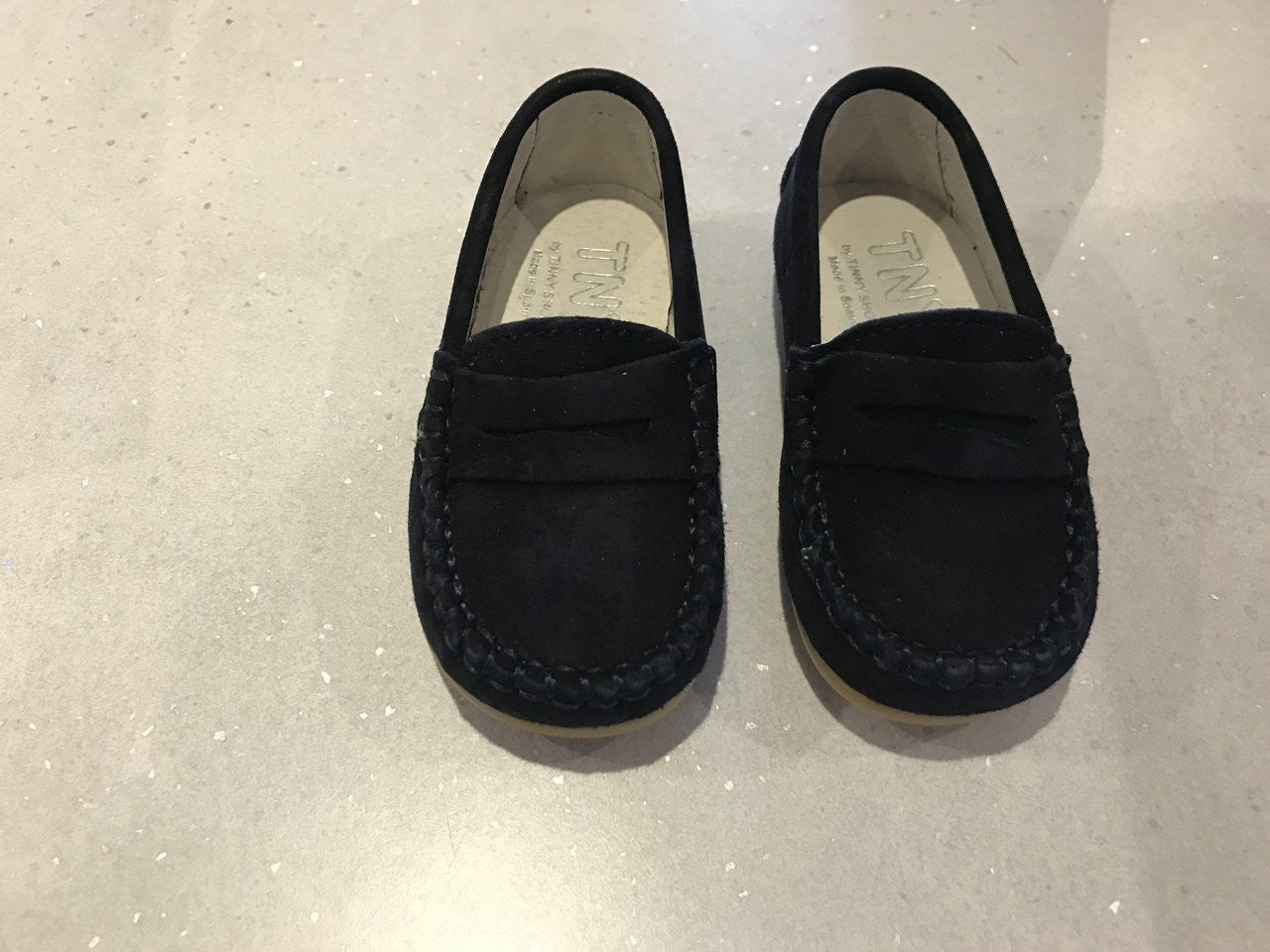 Navy Suede Loafer