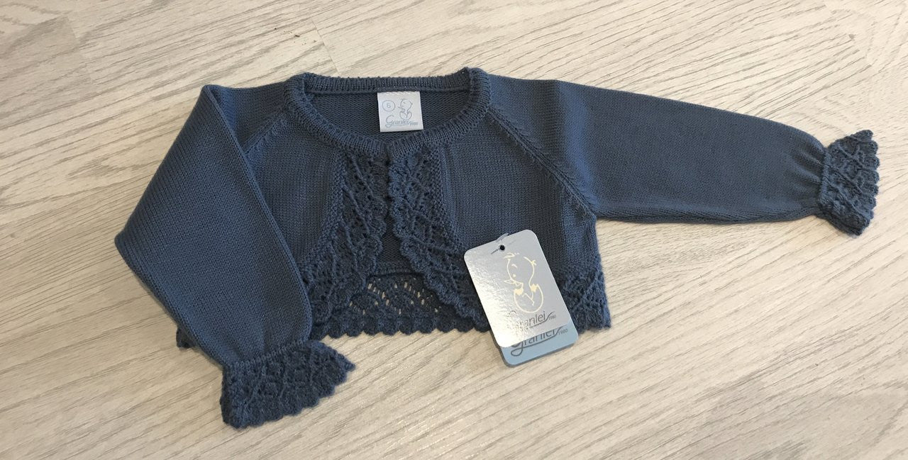 Blue Knit Bolero