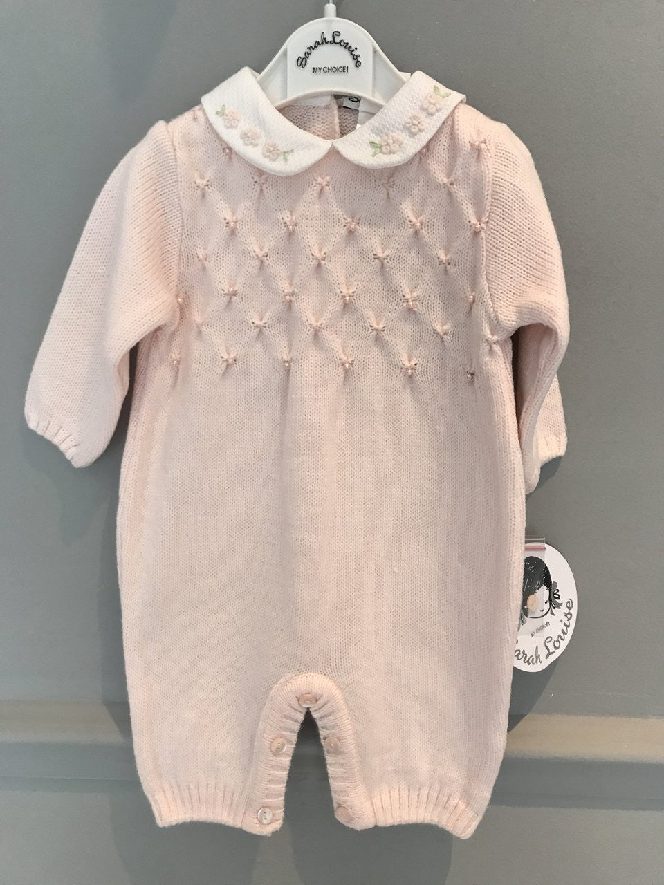 Pink Knit All in One