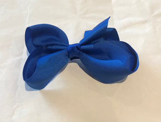 4" Electric Blue Classic Bow