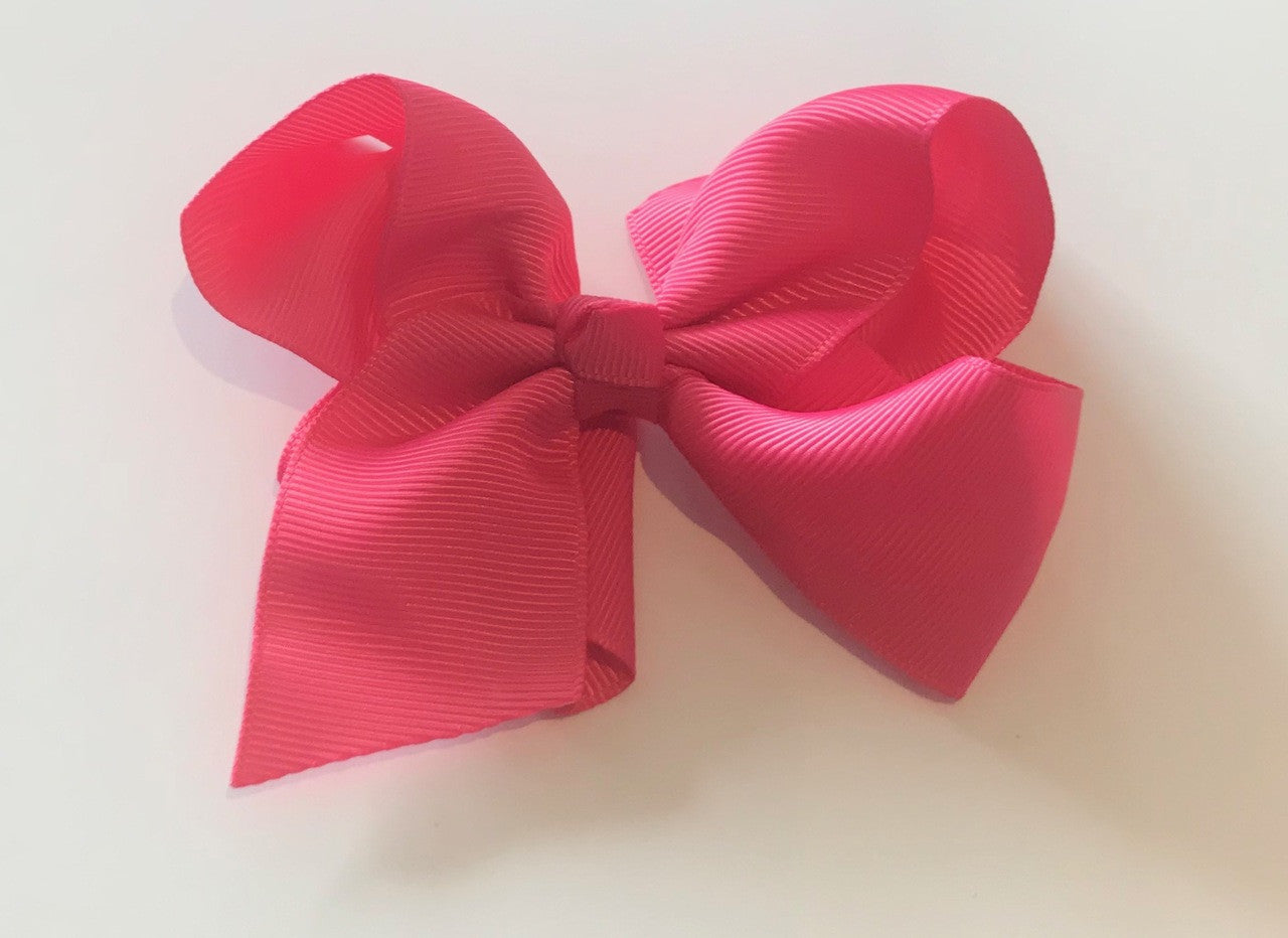 4" Camellia Rose PInk Classic Bow