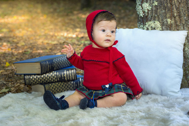 Granlei Girls Red & Green Tartan Outfit