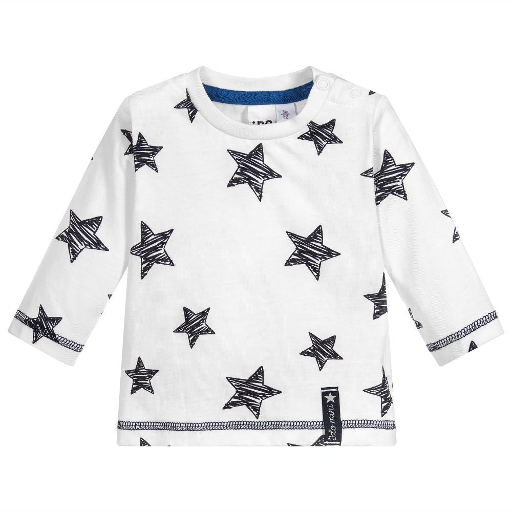 Star Print Long Sleeved Top